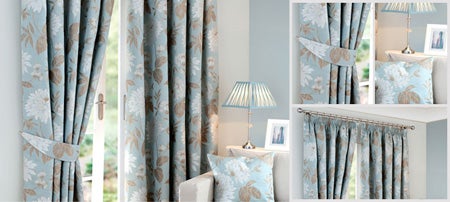 Heritage Duck Egg Gabriella Curtain Collection
