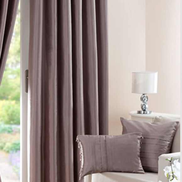 Hotel Mink Pintuck Faux Silk Curtain Collection