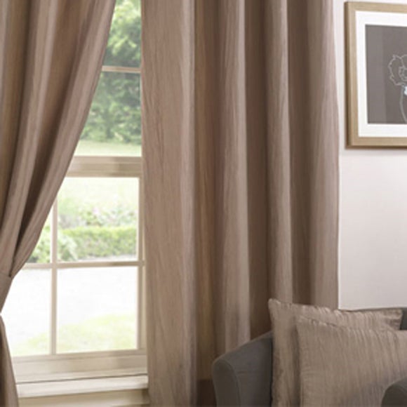 Natural Crushed Taffeta Curtain Collection