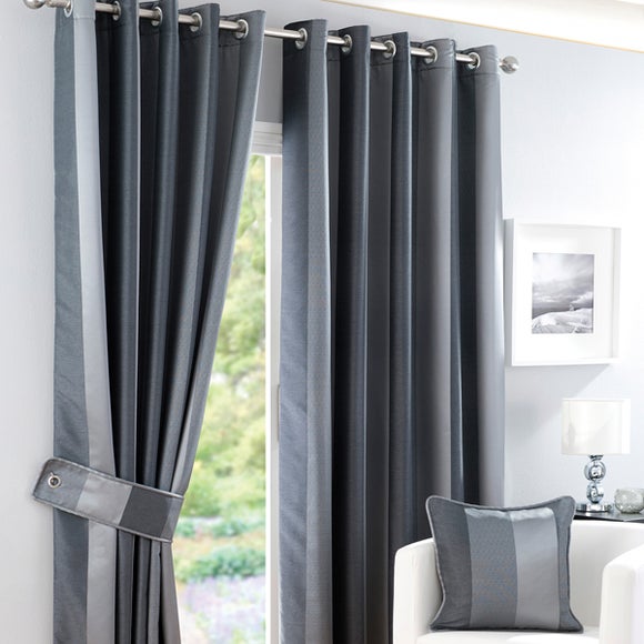 Pewter Monaco Curtain Collection