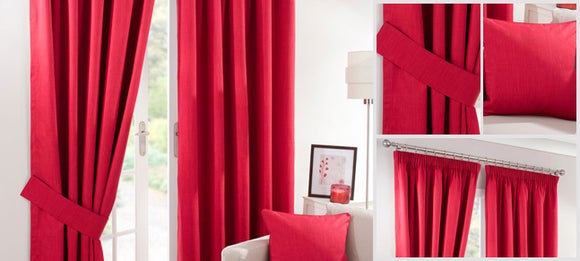 Waters and Noble Red Solar Blackout Curtain Collection
