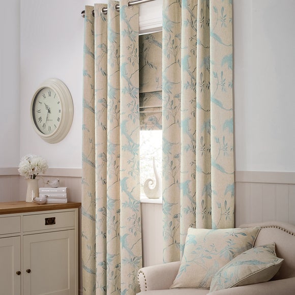 Duck Egg Songbird Curtain Collection