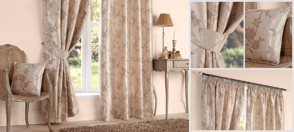 Natural Arianna Curtain Collection