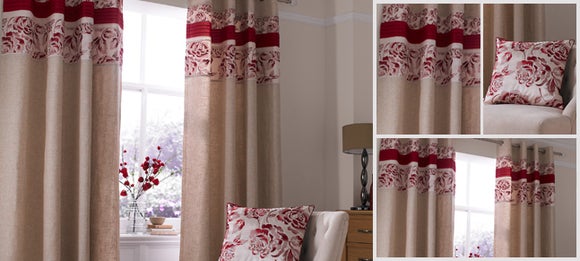 Red Emily Curtain Collection