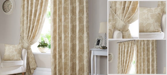 Gold Henna Curtain Collection