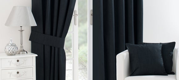 Black Solar Blackout Curtain Collection