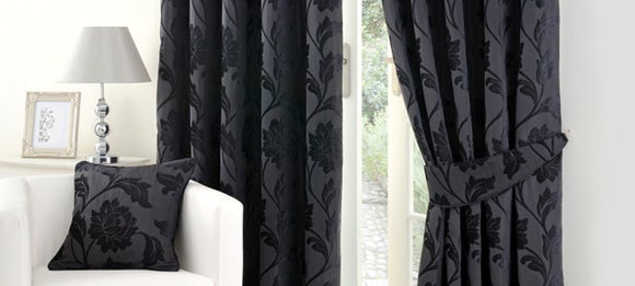 Black Windsor Curtain Collection