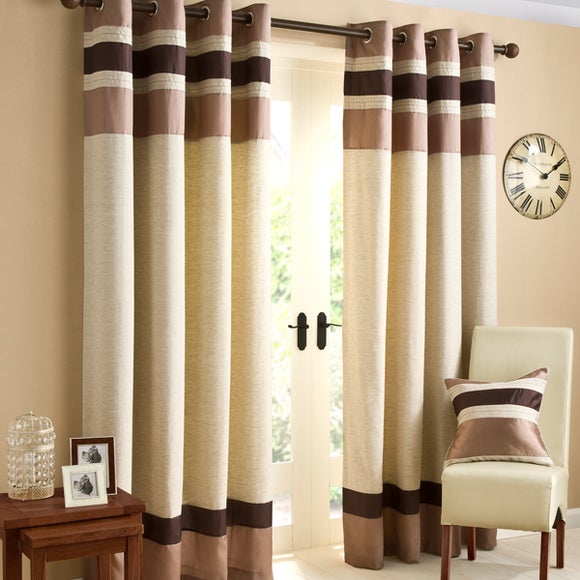 Chocolate Alban Curtain Collection