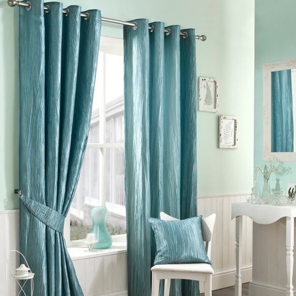 Duck Egg Crushed Taffetta Curtain Collection