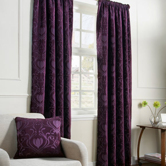Aubergine Deco Curtain Collection