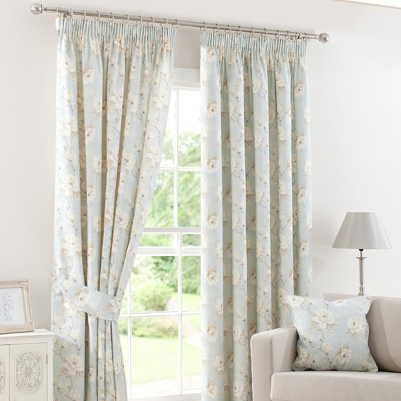 Duck Egg Country Garden Curtain Collection