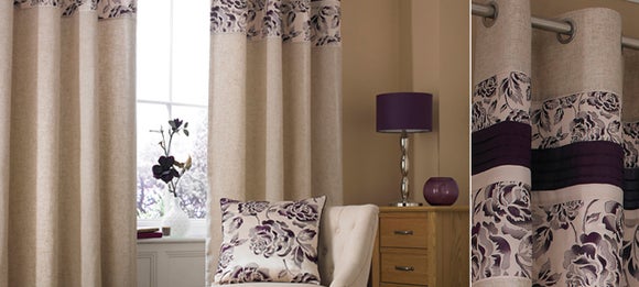 Plum Emily Curtain Collection