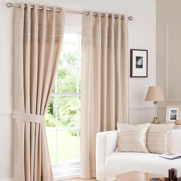 Hotel Oyster Pintuck Curtain Collection