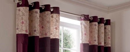 Plum Yasmine Curtain Collection