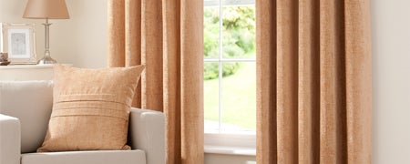Gold Chenille Curtain Collection