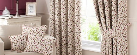 Heritage Damson Glava Curtain Collection