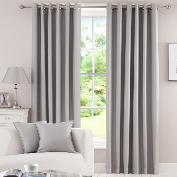 Waters and Noble Grey Herringbone Blackout Curtain Collection