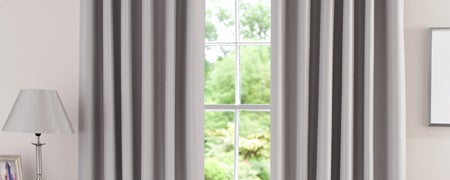 Waters and Noble Grey Herringbone Blackout Curtain Collection