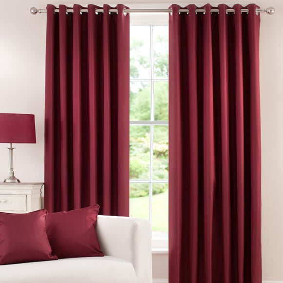Waters and Noble Wine Herringbone Blackout Curtain Collection