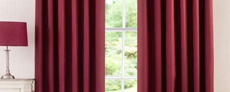 Waters and Noble Wine Herringbone Blackout Curtain Collection