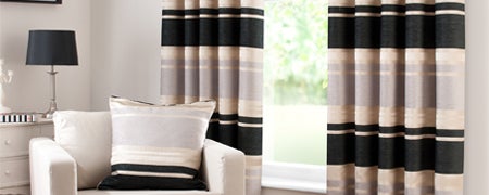 Black Portobello Curtain Collection