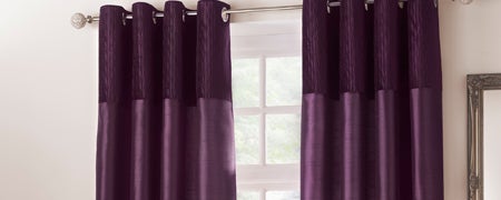 Aubergine Opulence Curtain Collection