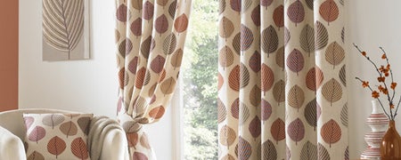 Terracotta Regan Eyelet Curtain Collection