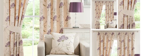 Plum Amelia Curtain Collection