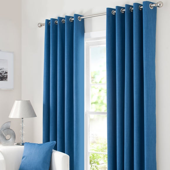 Waters and Noble Blue Solar Eyelet Curtain Collection