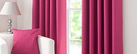 Waters and Noble Fuchsia Solar Eyelet Curtain Collection