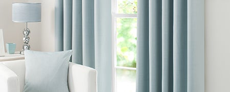 Waters and Noble Duck Egg Solar Eyelet Curtain Collection