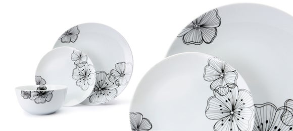 Ava Flower Dinnerware Collection