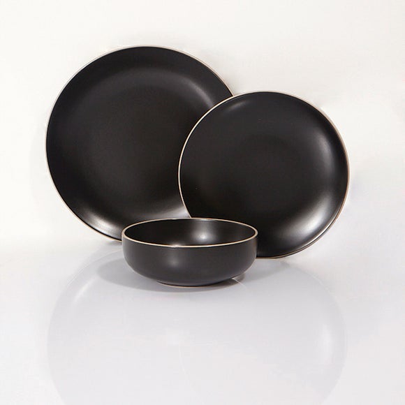 Black Monaco Dinnerware Collection