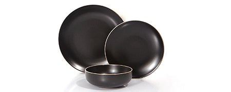 Black Monaco Dinnerware Collection