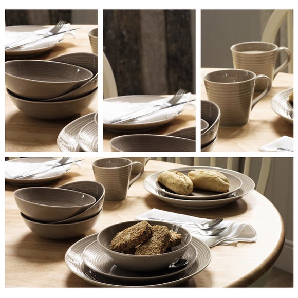 Taupe Gordon Ramsay Maze Dinnerware Collection