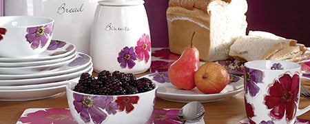 Mulberry Flower Dinnerware Collection