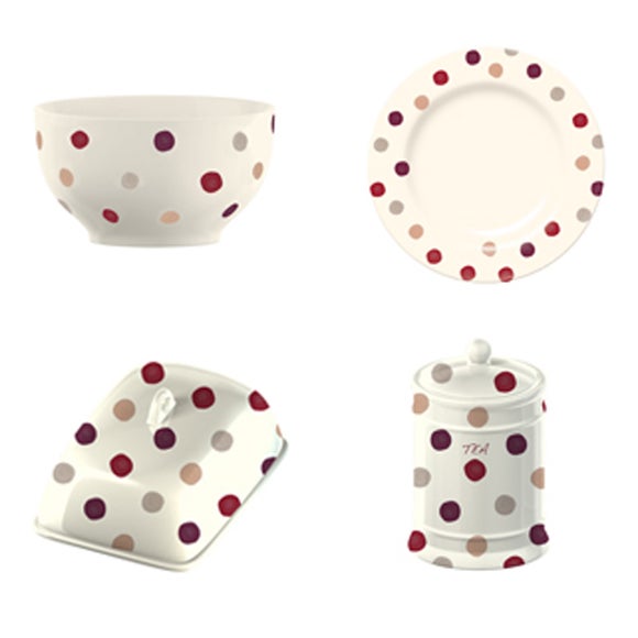 Red Country Spot Dinnerware Collection