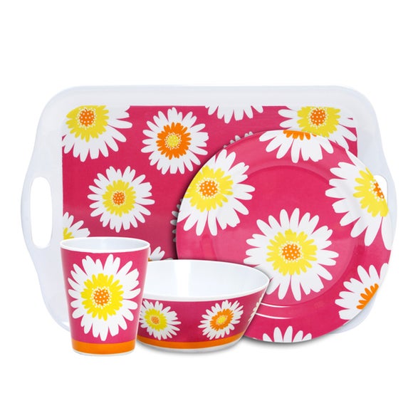 Floral Pink Melamine Collection