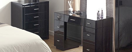 Venetian Black Bedroom Furniture Collection