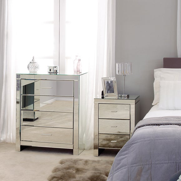 Venetian Mirrored Bedroom Furniture Collection