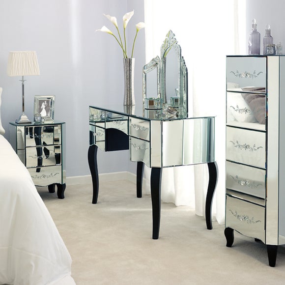 Parisian Mirrored Bedroom Furniture Collection
