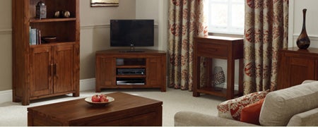 Seville Acacia Dark Wood Living Furniture Collection