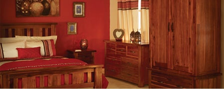 Oxford Acacia Dark Wood Bedroom Furniture Collection