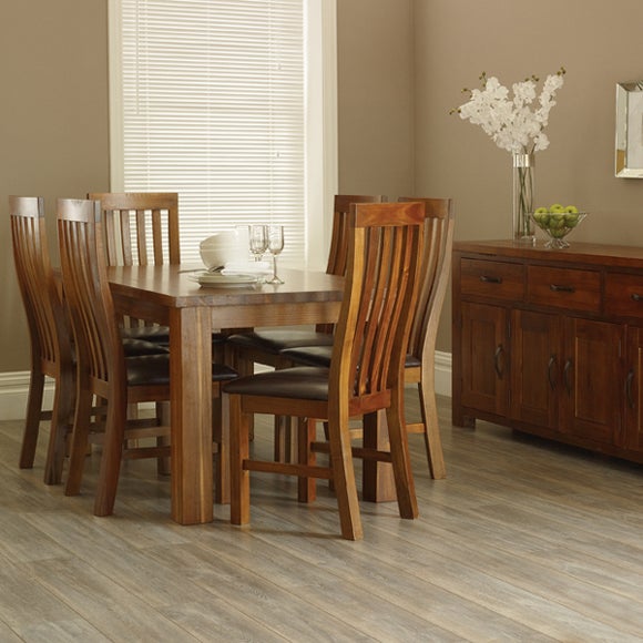 Oxford Acacia Dark Wood Dining Furniture Collection