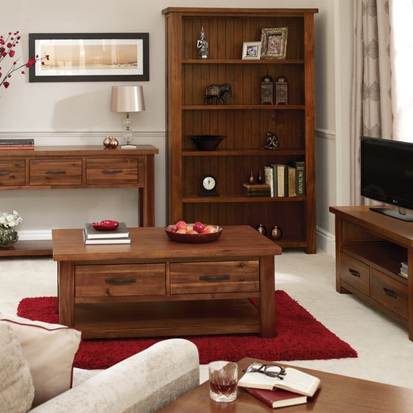 Oxford Acacia Dark Wood Living Furniture Collection