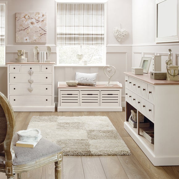 Bretagne White Living Furniture Collection