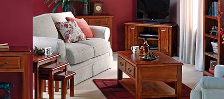 Winchester Acacia Dark Wood Living Furniture Collection