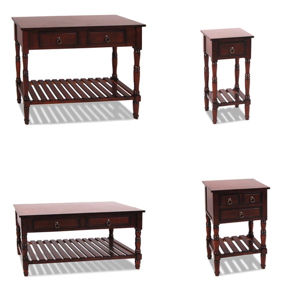 Brooklyn Dark Wood Living Furniture Collection