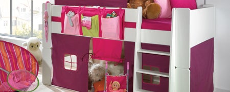 Kids Harper White Mid Sleeper Bedroom Collection