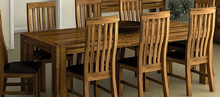 Columbia Acacia Dark Wood Living Furniture Collection
